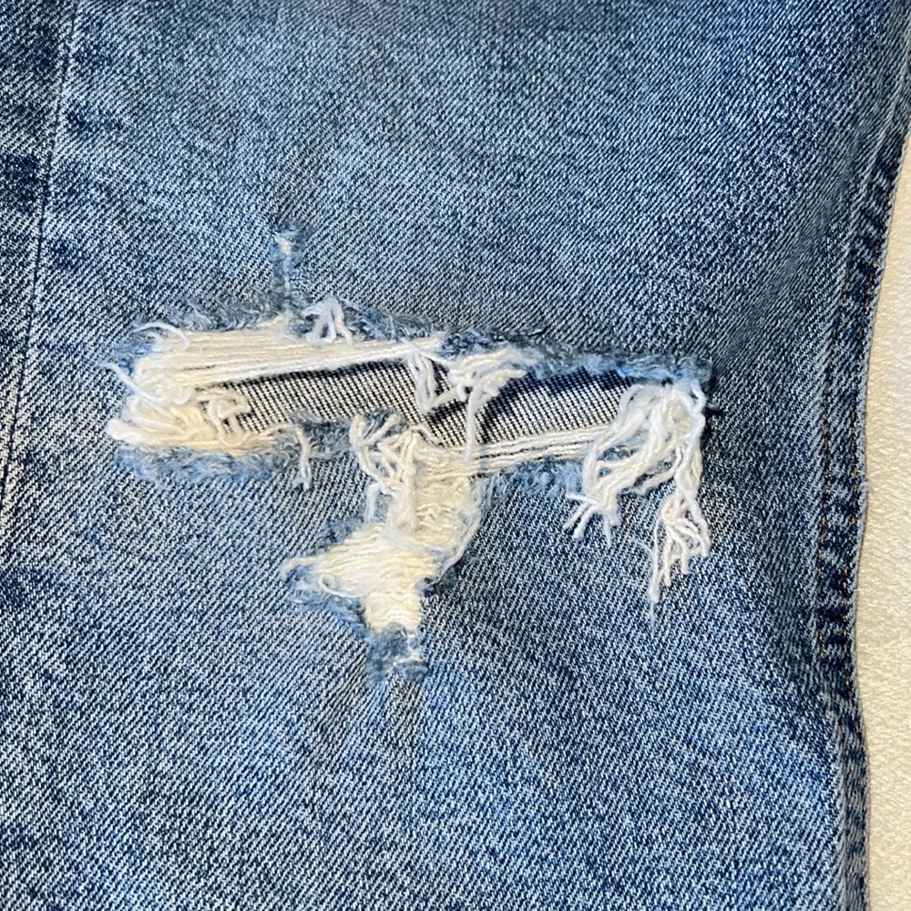 Agolde Riley Distressed Jeans Size 24 - Picture 3 of 16